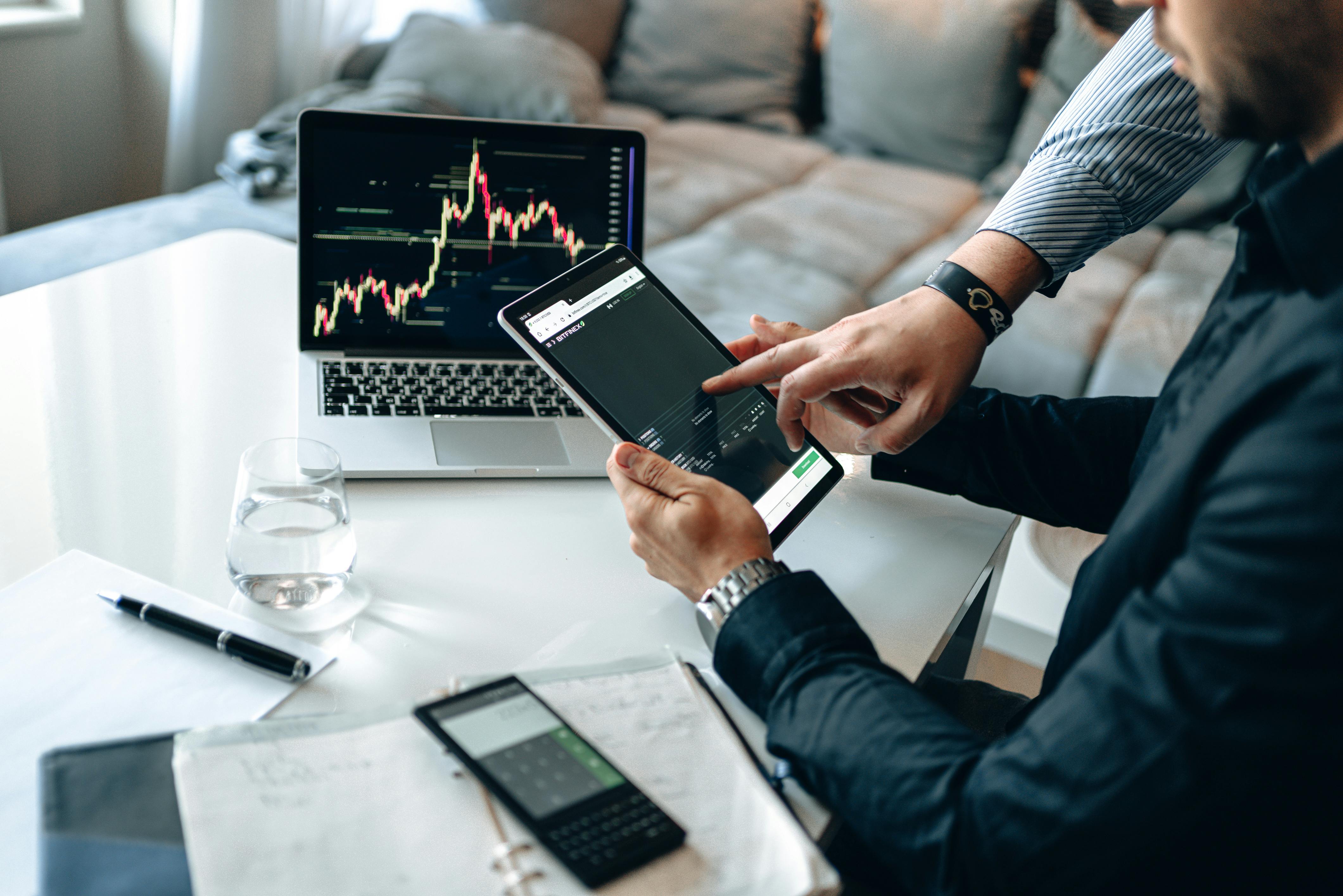 Finger Pointing on the Tablet Screen